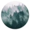 Sticker rund WALD IM NEBEL Bäume Pflaznen Natur Landschaft Produktbild-Vorschau 5