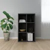 vidaXL Knihovna/bočník černá 66x30x98 cm Materiál na bázi Náhled obrázku produktu 2