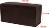 KETER Comfy Boîte de rangement 270 l, marron KETER 230407 Voir les images du produit 12