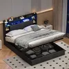 SUNFECILI Polsterbett 140x200 cm,Boxspringbett 140x200,mit Produktbild-Vorschau 1