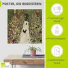 ARTland Poster Gartenweg mit Hühnern Größe: 40x40 cm Produktbild-Vorschau 2