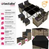 TecTake 403735, Hnědá, 8 sedadlo/sedadel, Dospělí a děti, Náhled obrázku produktu 3