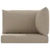 vidaXL Vankúš na paletu 3-dielny Taupe Oxford Fabric Náhľad obrázku produktu 4