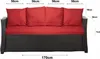 Cuscini per divano da giardino - Seduta 170x50x7, schienale Anteprima dell’immagine prodotto 2