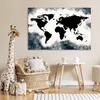 MuchoWow® Poster Weltkarte - Holz - Schwarz 120x80 cm - Produktbild-Vorschau 7