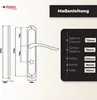 DOMINO Türgriff 78 Drückergarnitur WC - Badezimmer Set | Produktbild-Vorschau 4