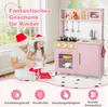 COSTWAY Kinderküche, Spielküche Holz mit Zubehör, Produktbild-Vorschau 6