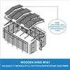 Holzgarage 15 m² − Abstellraum mit Fenstern − Produktbild-Vorschau 5