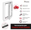 Finestra Framex per cantina Finestra in PVC Vetro satinato Anteprima dell’immagine prodotto 4