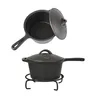 El Fuego Dutch Oven 5 tlg. Set AY4661 Pfanne Schmortopf Produktbild-Vorschau 3