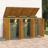 vidaXL Box na 3 koše 210x89x117 cm masivní dřevo akácie Náhled obrázku produktu 2