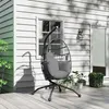 Outsunny Eiförmiger Hängesessel für den Außenbereich, Produktbild-Vorschau 8