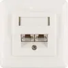 SCHWAIGER -TDU2628 532- Netzwerk Anschlussdose (UP) 2 RJ45 Produktbild-Vorschau 2