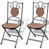 vidaXL Chaises de bistrot 2 pcs. Pliable Céramique Voir les images du produit 7