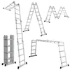 Ikodm 7in1 Mehrzweckleiter 4x4 Stufen aus Aluminium, ca. Produktbild-Vorschau 1