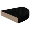 vidaXL Eck-Schweberegale 2 Stk. Hochglanz-Schwarz 25x25x3,8 Produktbild-Vorschau 12