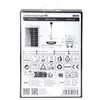 The back of the product packaging for a solar pendant light, showing specifications and diagrams. Produktbild-Vorschau