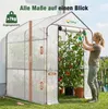 Sekey Gewächshaus Begehbares Foliengewächshaus mit 8 Produktbild-Vorschau 6