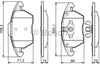 Bosch Bremsbelagsatz, Scheibenbremse Vorderachse 0 986 424 Produktbild-Vorschau 1