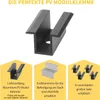 20x Photovoltaik ALU Mittelklemme Solarmodul Solarpaneele Produktbild-Vorschau 5