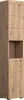 A tall, narrow wooden cabinet with multiple shelves and drawers, shown against a white background. Produktbild-Vorschau