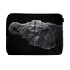 MuchoWow® Laptop Hülle 14 ZollElefant - Tiere - Schwarz - Produktbild-Vorschau 1