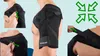 Collage of images showing how to put on and adjust a shoulder brace. Anteprima dell’immagine prodotto