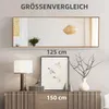 HOMCOM Wandspiegel Garderobenspiegel 125 x 45cm Flurspiegel Produktbild-Vorschau 7