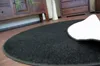 Kulatý koberec TRENDY 159 černý Černá kruh PRŮMĚR 100 cm Náhled obrázku produktu 4