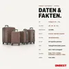 ONBEST Hartschalen Koffer Set | 4-teilig | Braun | mit Produktbild-Vorschau 12