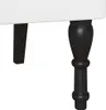 vidaXL Banc Chesterfield avec coussin Blanc 120,5 x 65 x 75 Voir les images du produit 8