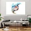 Bilder auf glas - Uhr Schweizer Alpen Wolke - 120x80cm - Produktbild-Vorschau 6