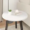 vidaXL Tischplatte Ø 50 x 1,5 cm Rund Holzwerkstoff Weiß Produktbild-Vorschau 4