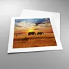 Poster - Poster ohne Rahmen - Elefanten Safari Dschungel Produktbild-Vorschau 3
