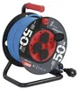Wetterfeste Kabeltrommel 50 m / 4 Steckdosen / blau / PVC / 230 V / 1,5 mm2 Produktbild-Vorschau