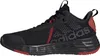 A side view of a black Adidas sneaker with red accents. Podgląd zdjęcia produktu