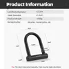 ROCKBROS Antivol en U pour vélo avec support en acier Voir les images du produit 7