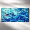 Leinwand Wanduhr Wandkunst Uhr Geräuschlos 60x30 Malerei Produktbild-Vorschau 2