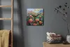 Coloray Uhr auf Leinwand 30x30 cm Wand Uhr Dekoration Produktbild-Vorschau 4