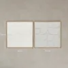 HOMCOM Wanddeko 3D 2er Set 80cm geometrisch Wanddekoration Produktbild-Vorschau 3
