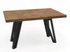 Kovový rozkládací čtvercový stůl LANCELOT 90x90-190 cm Náhled obrázku produktu 3