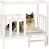 vidaXL Lit pour chien blanc 105,5x83,5x100 cm Pin massif Voir les images du produit 11