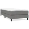 Cadre de lit sans matelas gris foncé 100x200 cm Tissu Voir les images du produit 1