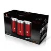 Set Di 3 Contenitori Da Cucina Bordeaux Linea Metallizzata Anteprima dell’immagine prodotto 3
