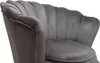 Poltrona "Floria" in velluto - 75 x 68 x 77,5 cm - Grigio Anteprima dell’immagine prodotto 5