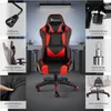 A collage of images showcasing a gaming chair with various features highlighted. Produktbild-Vorschau