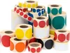 Kulaté samolepky Fi25mm 500ks Bílá Náhled obrázku produktu 1