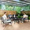 Outsunny Gartenmöbel Set 4 Personen wetterfest Produktbild-Vorschau 9