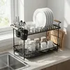 Arendo odkvapkávací stojan na riad, 2 poschodia, Náhľad obrázku produktu 2