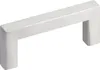 A single silver cabinet handle on a white background. Produktbild-Vorschau